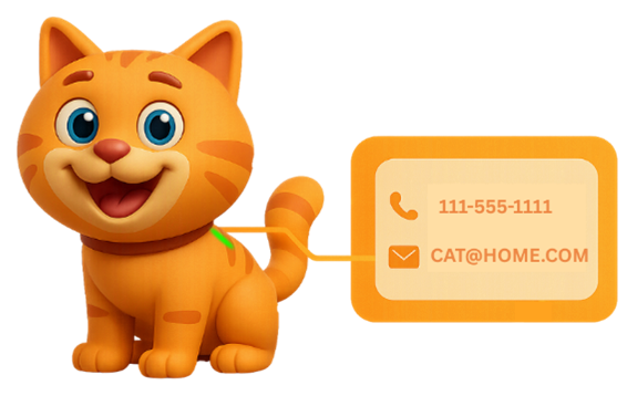 Cat microchip registration icon